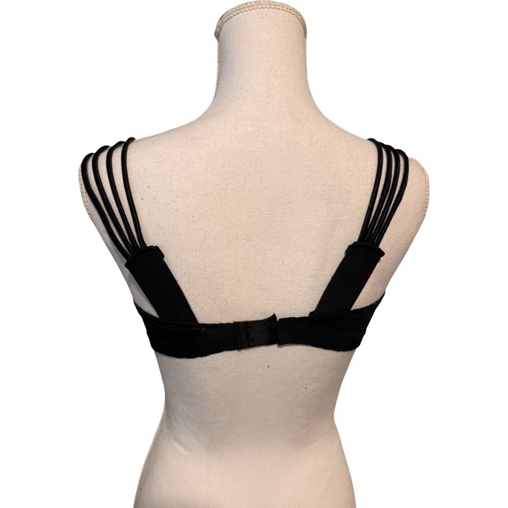 Black Embellished Women's Bra Top - Picture 2 of 4
